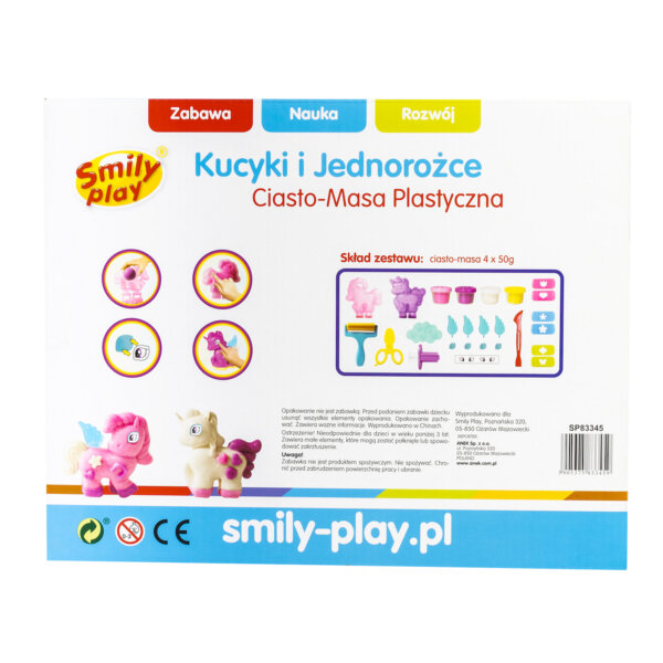 CIASTO-MASA PLASTYCZNA KUCYKI I JEDNOROŻCE