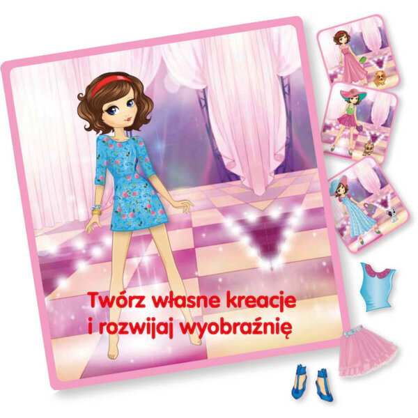 UKŁADANKA MAGNETYCZNA MODNA DAMA