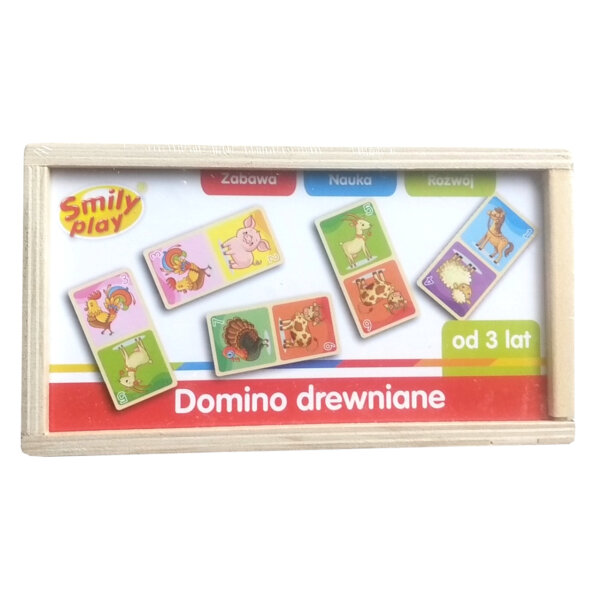 DOMINO DREWNIANE ZWIERZĘTA