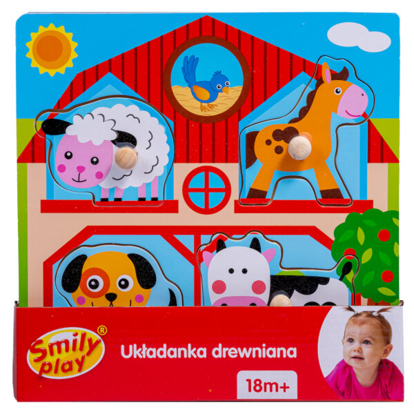 UKŁADANKA DREWNIANA FARMA