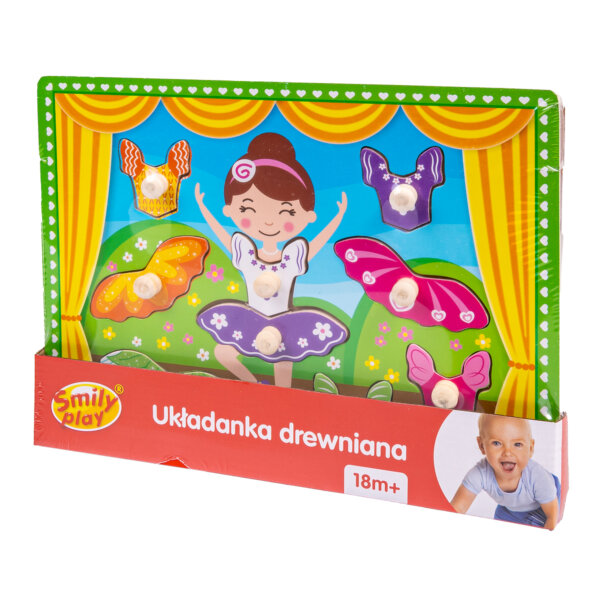 UKŁADANKA DREWNIANA Z UCHWYTAMI